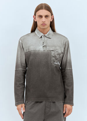 Stone Island Ombre Polo Shirt Grey sto0158003