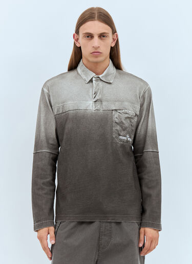 Stone Island Ombre Polo Shirt Grey sto0158004