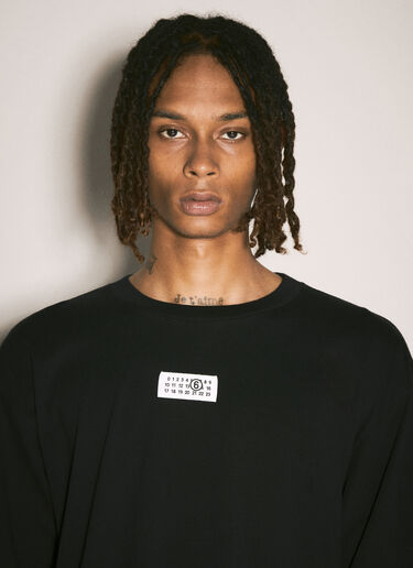 MM6 Maison Margiela Logo Patch T-Shirt Black mmm0155005