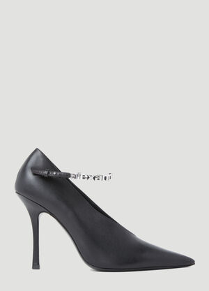 Alexander Wang Delphine Ankle Strap Pumps Black awg0254005