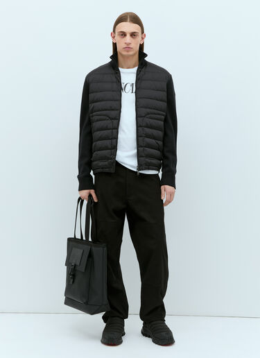 Moncler Padded Zip-Up Cardigan Black mon0157025