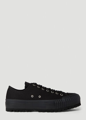 Yohji Yamamoto Vulcanised Canvas Sneakers Black yoy0158005