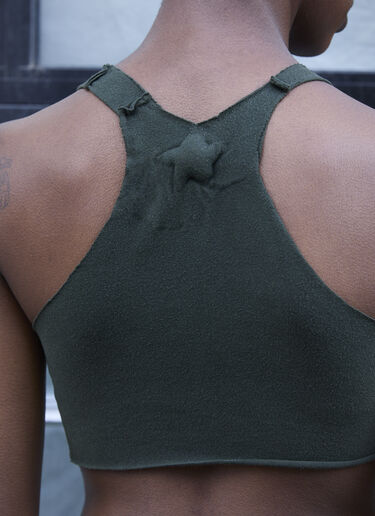 GREG ROSS Raw Cut Bra Top Green grr0257001