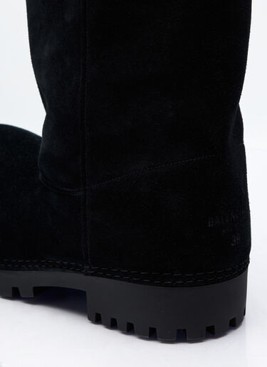 Balenciaga Alaska Faux-Fur Low Boots Black bal0257030