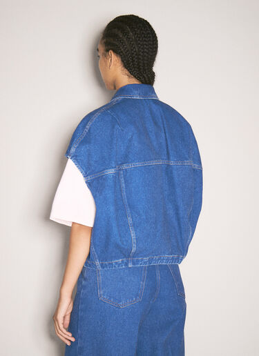 Marni Mending Patch Denim Jacket Blue mni0257012