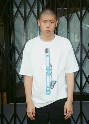 BEAMS BEAMS T x LN-CC T-Shirt With Artwork By KAZUMA OGATA White bms0158001