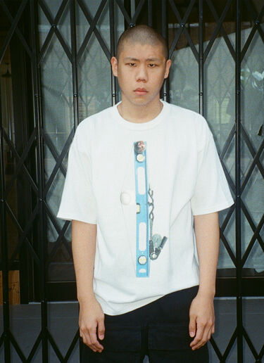 BEAMS ZMURFによるアートワーク付き BEAMS T x LN-CC Tシャツ ホワイト bms0158008