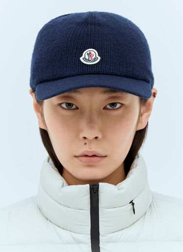 Moncler Knitted Baseball Cap Blue mon0257038