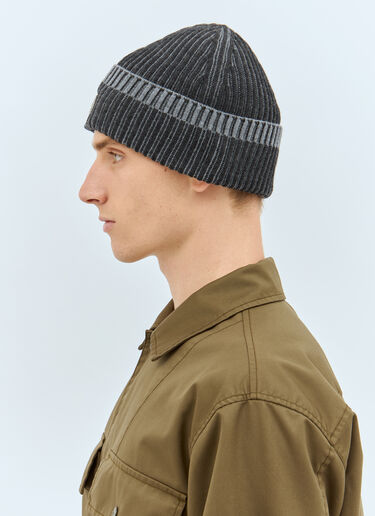 Stone Island Logo Patch Beanie Hat Grey sto0158067