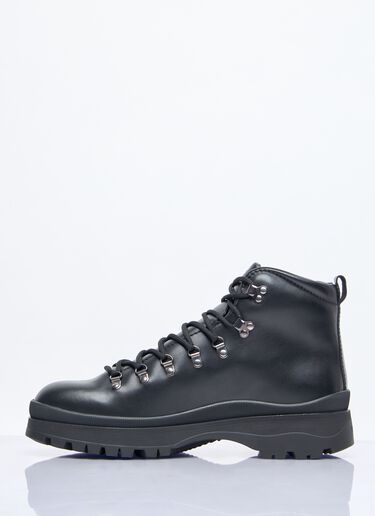 Prada Brixxen Lace-Up Boots Black pra0158016