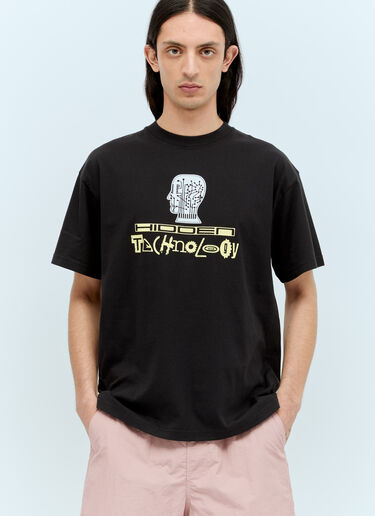 Brain Dead ヒドゥンテック Tシャツ  ブラック bra0156013