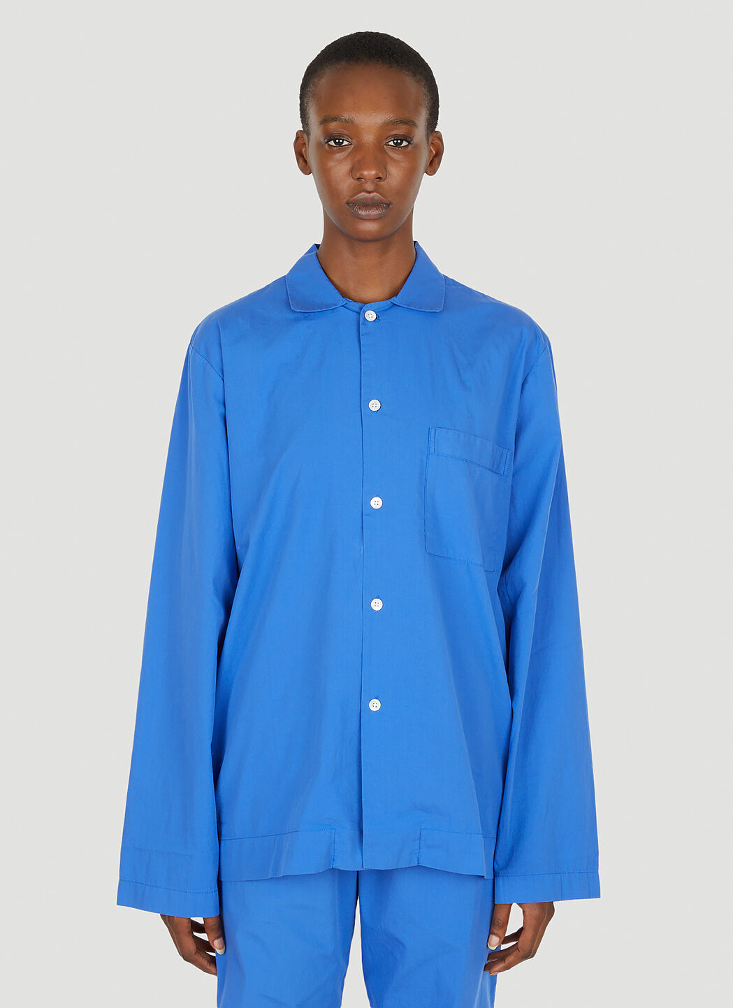 Tekla ブルー クラシック パジャマ シャツ | LN-CC®
