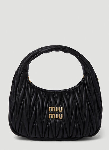 Miu Miu 'hobo Miu Wander' Bag in Black