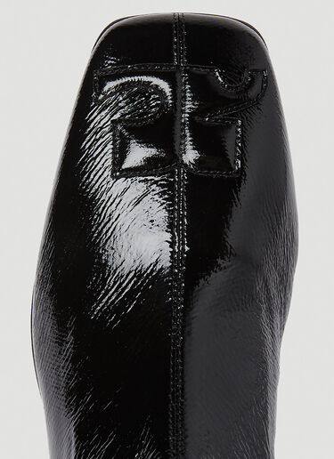 Courrèges Vinyl 及膝靴 黑色 cou0249033