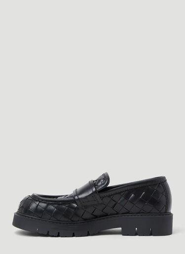 Bottega Veneta Haddock Loafers Black bov0154016