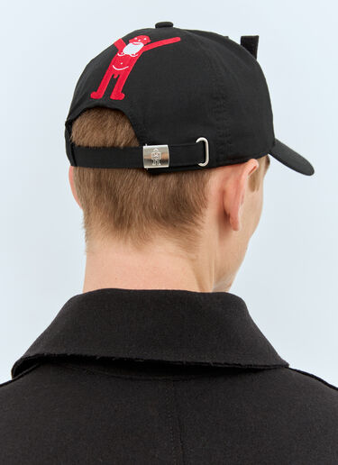 Walter Van Beirendonck Graphic W Baseball Cap Black wlt0158020