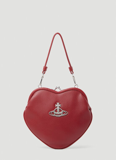 Vivienne Westwood Heart-shaped Logo Plaque Backpack In Red