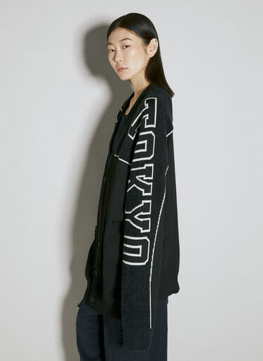 Y-3 Logo Intarsia Cardigan Black yyy0354002