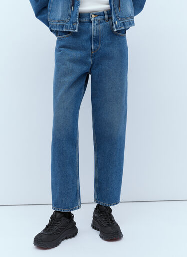 Moncler Cropped Jeans Blue mon0256014