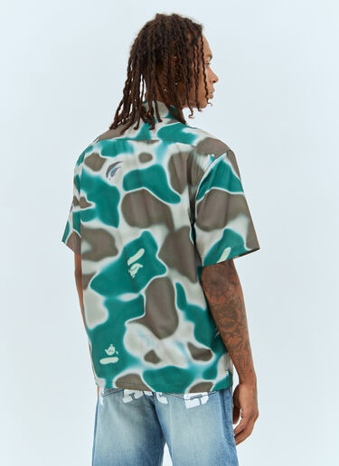 A BATHING APE® Liquid Camo One Point Shirt Green aba0156005