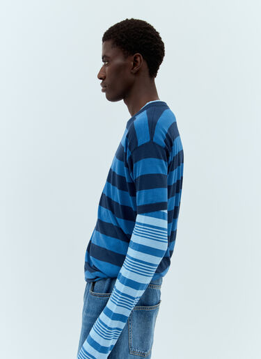 Marni Layered Crewneck Sweater Blue mni0157003