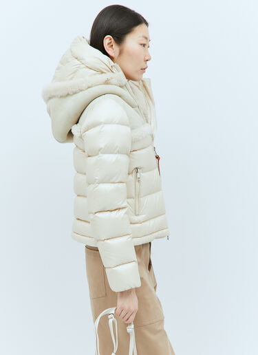 Moncler Beauvais Short Down Jacket Cream mon0258002