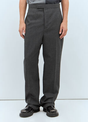 Thom Browne Tailored Wool Pants Light Blue thb0157004