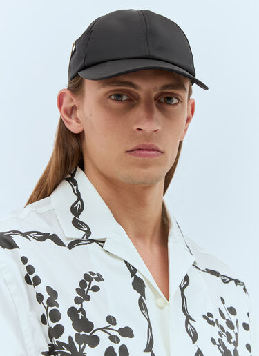 Jacquemus La Casquette Ovalie Baseball Cap Black jac0158026