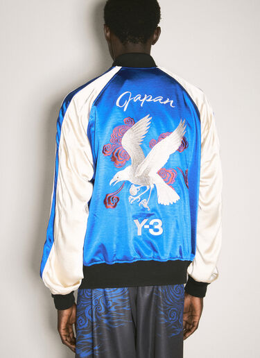 Y-3 JFA Embroidered Satin Jacket Blue yjf0158013