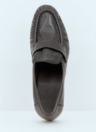 The Row Soft Loafers Black row0154010