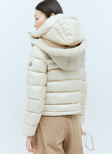 Moncler Beauvais Short Down Jacket Cream mon0258002