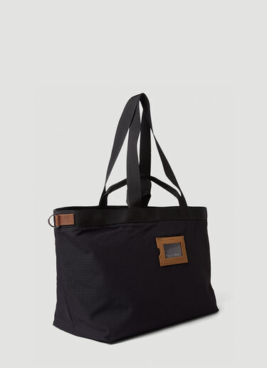 Acne Studios Tonal Check Tote Bag Black acn0150053