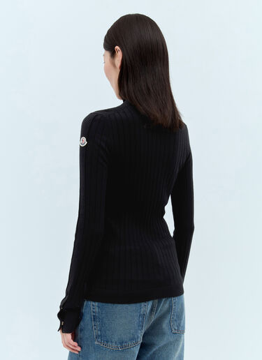 Moncler Wool And Cashmere Sweater Black mon0257055