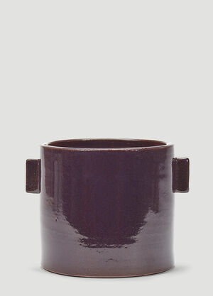 Serax Glazed Shades Flower Pot Black wps0644623