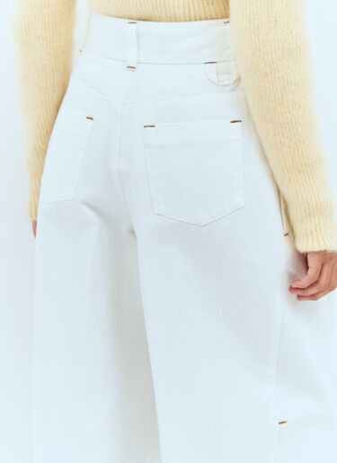 Jacquemus Le De-Nimes Curzi Jeans White jac0258009