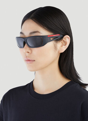 Prada Linea Rossa Unisex Linea Rossa PS 02YS Sunglasses in Black | LN-CC®