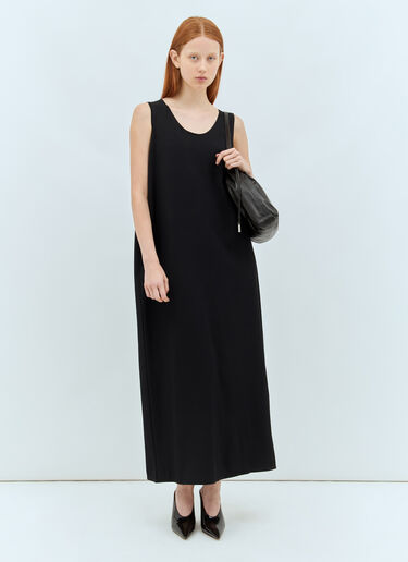 The Row Agla Maxi Dress Black row0257013