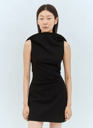 Jacquemus La Mini Robe Bordo Dress Black jac0258004