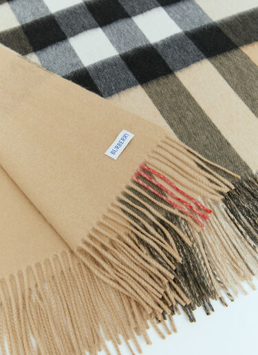 Burberry Check Cashmere Blanket Beige bur0255104