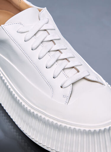 Jil Sander Leather Sneakers White jil0256018