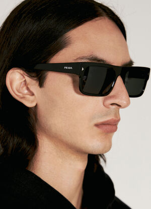 Prada Logo Print Sunglasses Grey pra0158005