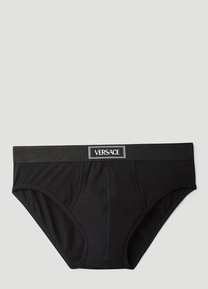 Versace 90S Logo Briefs White ver0158021