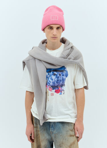 Acne Studios 方脸装饰徽标便帽 粉色 acn0157038