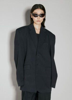 Coperni Washed Jersey Tailored Blazer Black cpn0255015