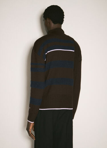 Lanvin Stripe Sweater Brown lnv0157002