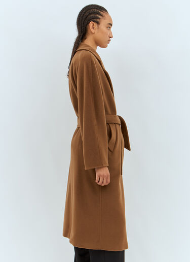 Max Mara Madame 101801 Coat Brown max0257013