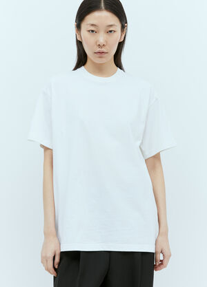 Alexander Wang Straight Cotton Jersey T-Shirt Black awg0253063