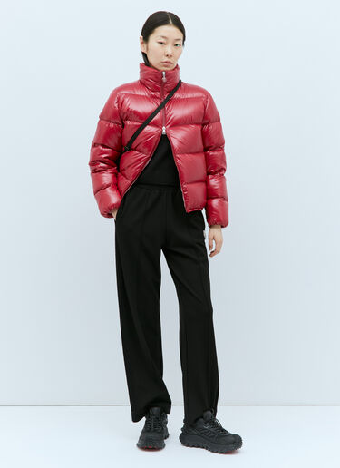 Moncler Abbadia ショートダウンジャケット レッド mon0257011