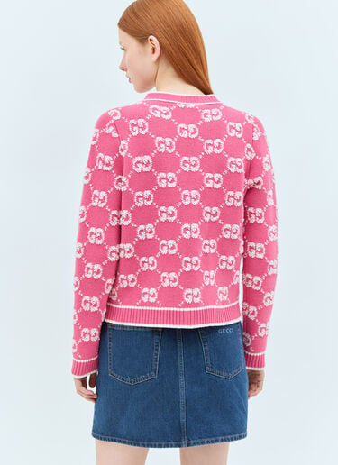 Gucci GG Wool Cardigan Pink guc0257043