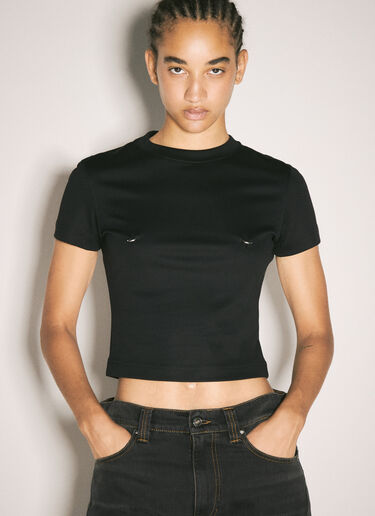 Mugler Pierced Baby T-Shirt Black mug0258009